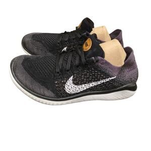 Nike Free RN Flyknit  Running Shoes Gray Black Womens Size 9